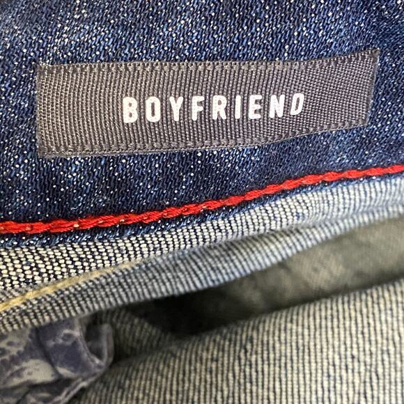 Torrid Premium Boyfriend Distressed Dark Wash Jeans Women's Size 26 Regular 26R - Picture 10 of 12